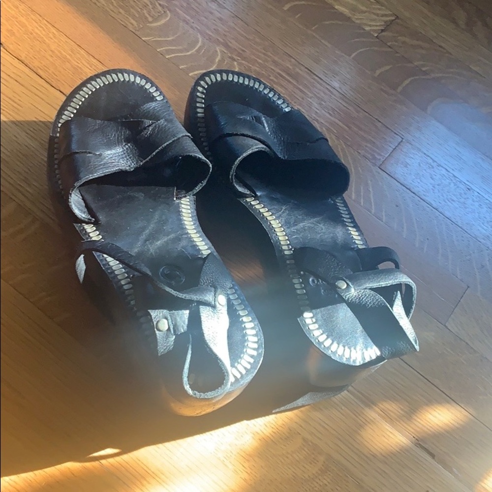 Caleen Cordero wooden platform sandals/clogs 10